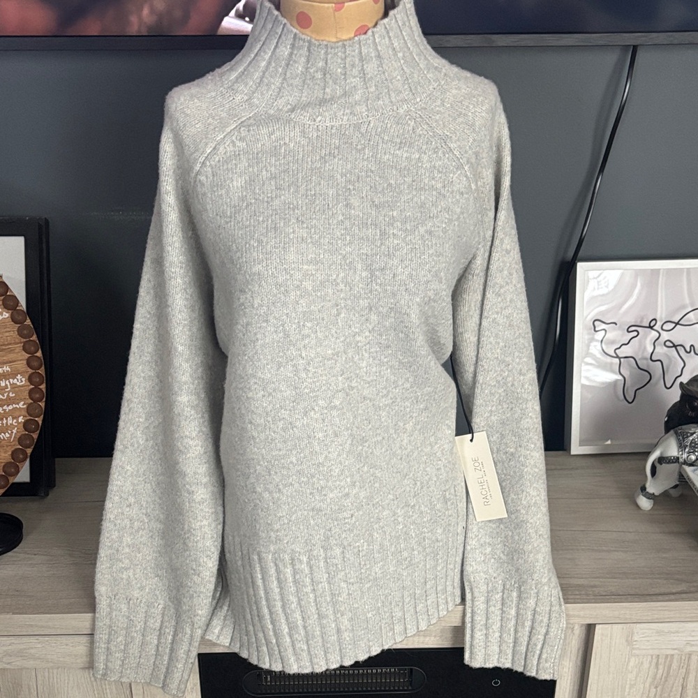 Cozy Gray Turtleneck Sweater